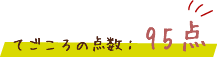 てごころの点数:100点