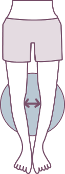 左右に広がる